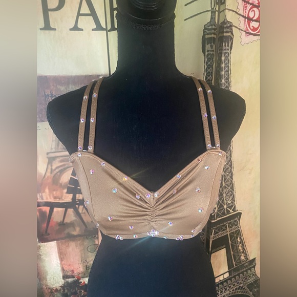 The Lineup 2 piece Dancewear set, criss cross top (small-full), brief (medium) - Picture 2 of 9